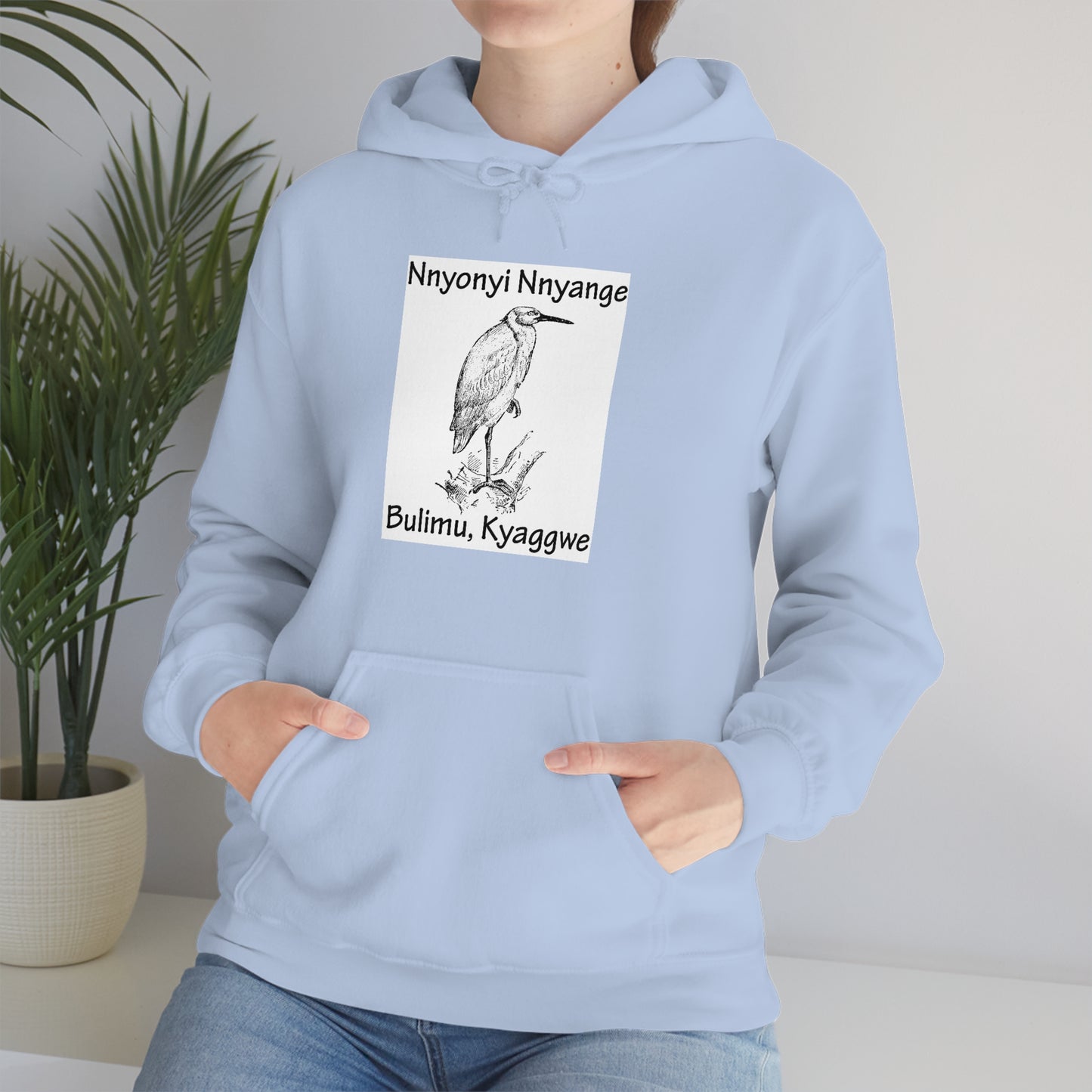 Unisex Heavy Blend™ Hooded Sweatshirt - Nnyonyi Nnyange (Cattle-Egret)