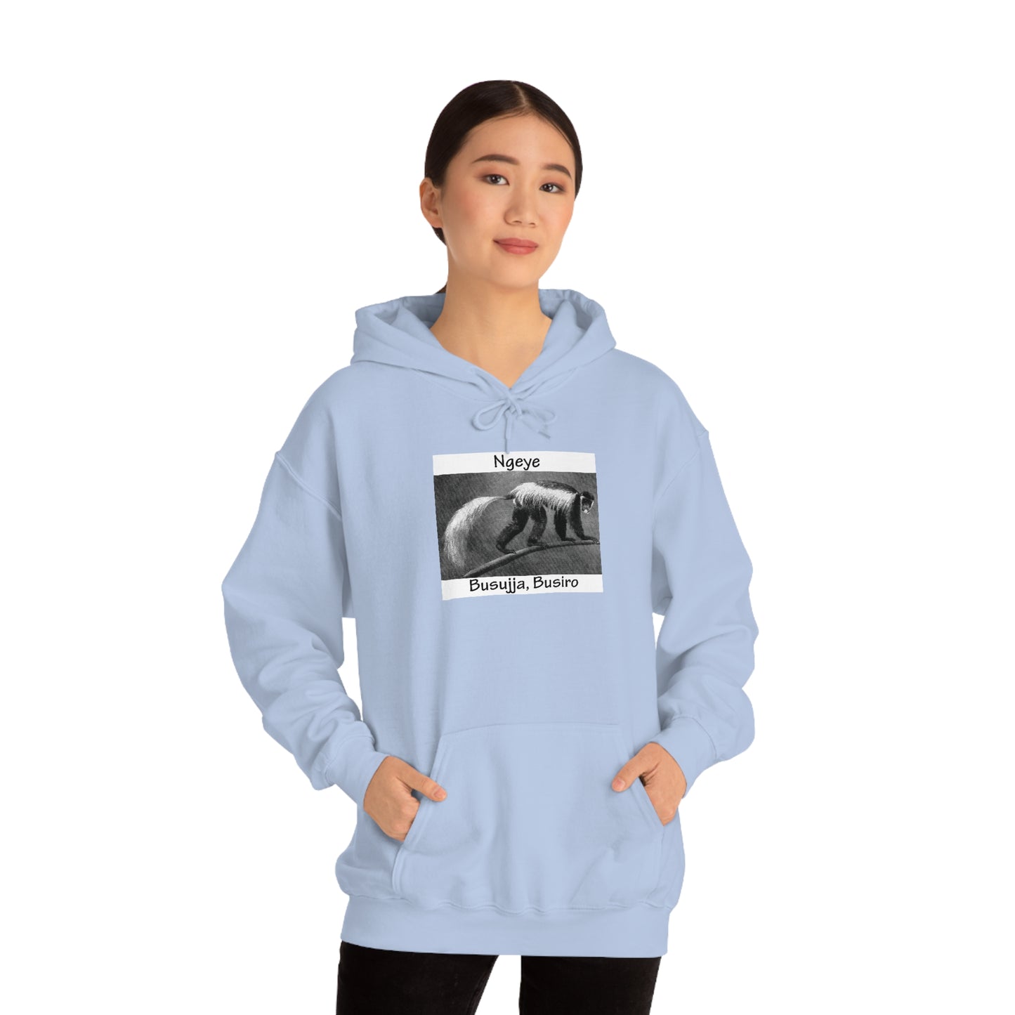 Unisex Heavy Blend™ Hooded Sweatshirt - Ngeye (Colobus Monkey)