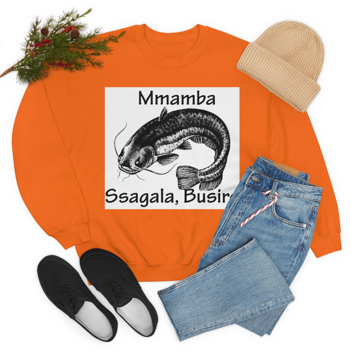 Unisex Heavy Blend™ Crewneck Sweatshirt - Mmamba Ggabunga, WB