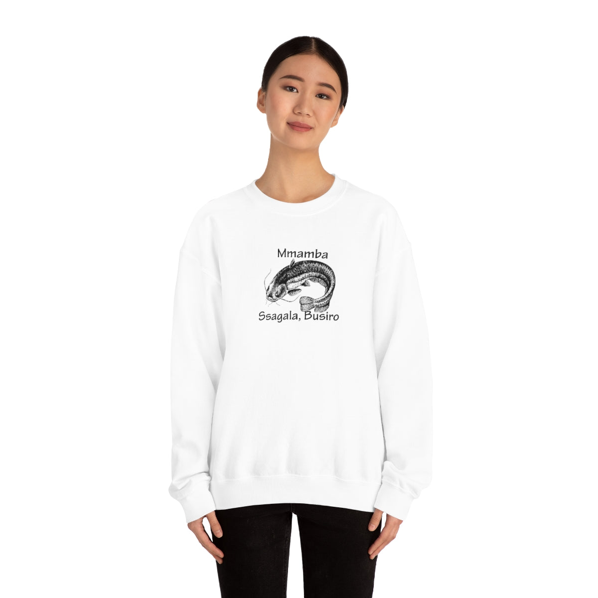 Unisex Heavy Blend™ Crewneck Sweatshirt - Mmamba Ggabunga, WT