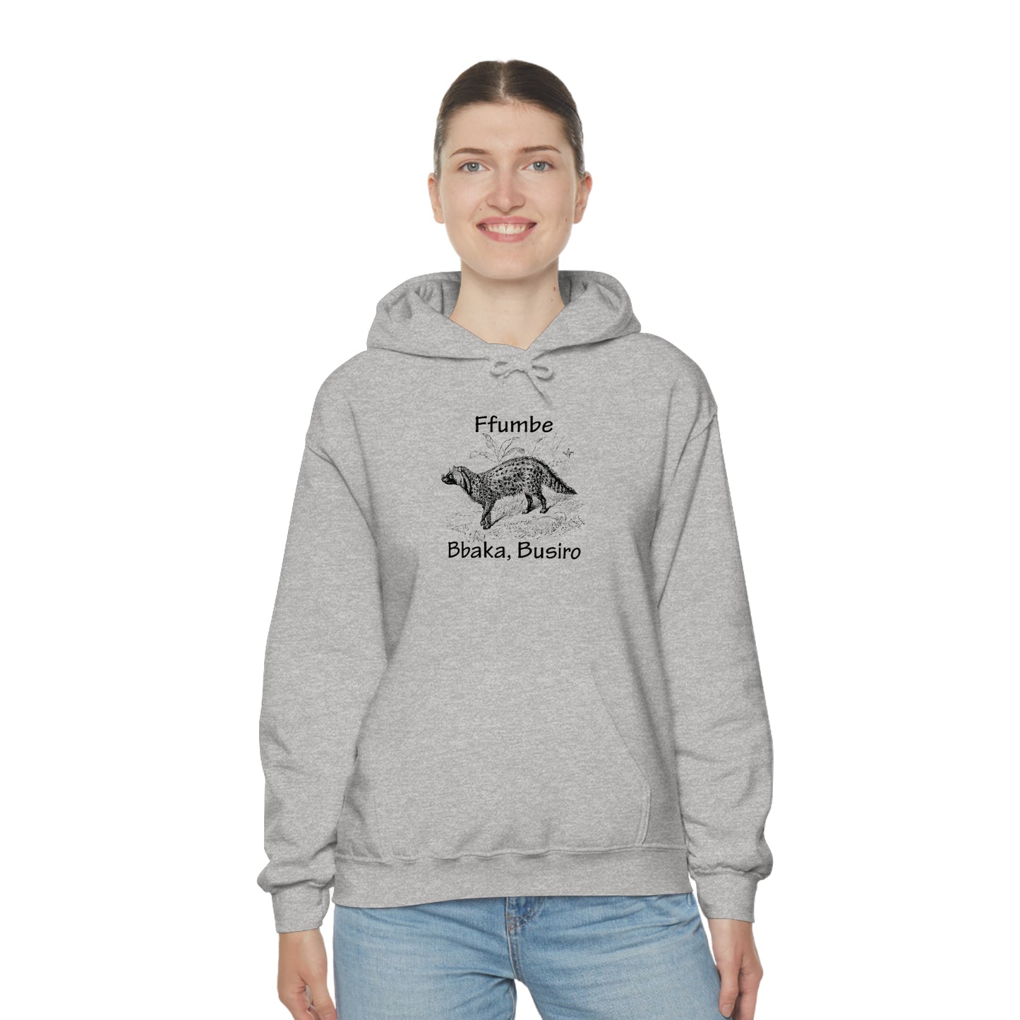 Unisex Heavy Blend™ Hooded Sweatshirt - Ffumbe (Civet Cat)