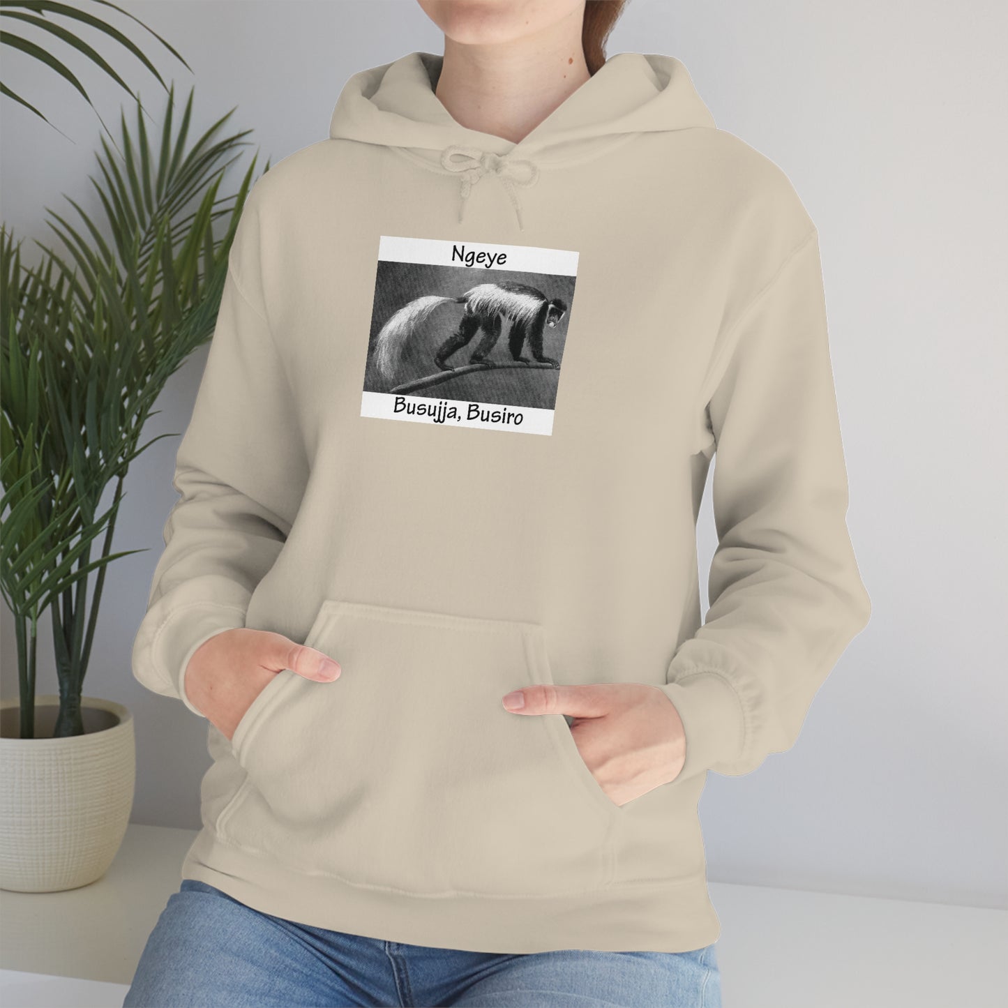 Unisex Heavy Blend™ Hooded Sweatshirt - Ngeye (Colobus Monkey)