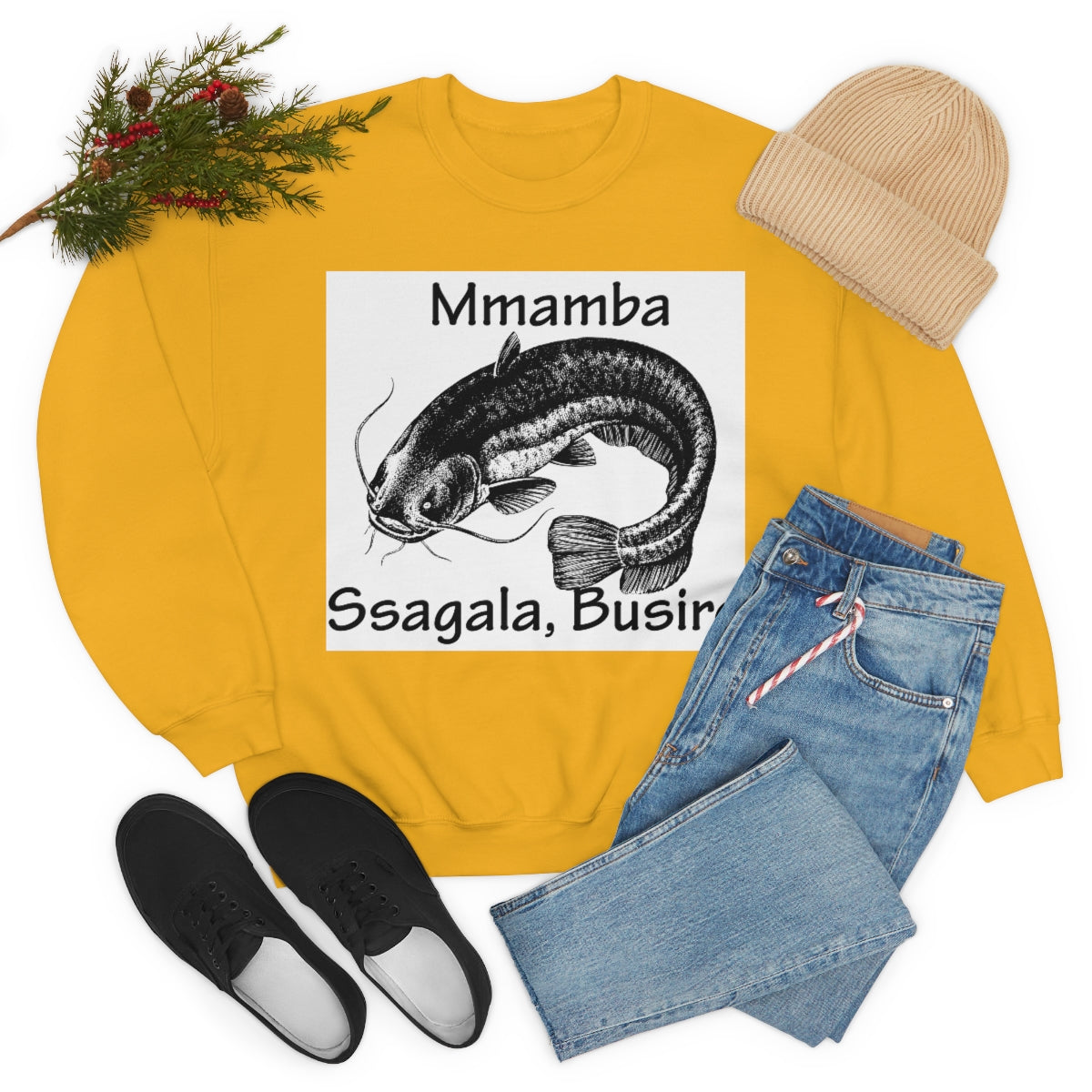 Unisex Heavy Blend™ Crewneck Sweatshirt - Mmamba Ggabunga, WB